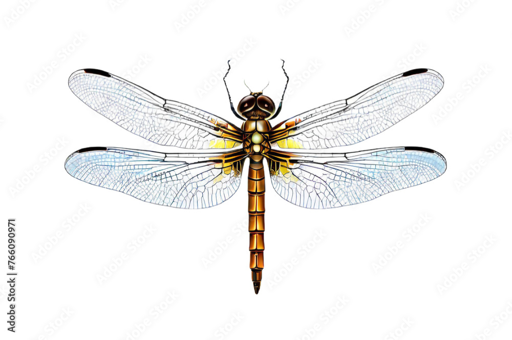 dragonfly on white dragonfly on white