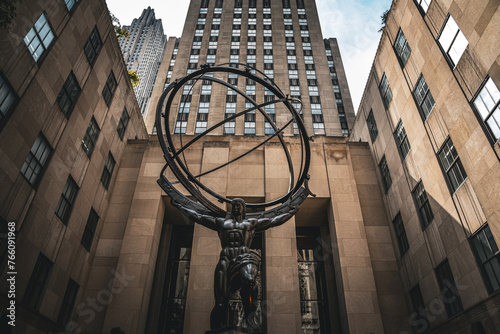 The Atlas Statue in Rockefeller Center - Manhattan, New York City