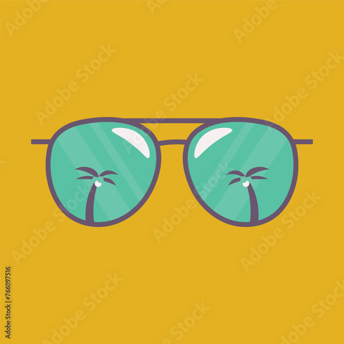 Isolated Summer goggles Illustration vctor