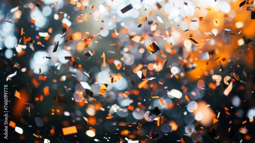 Floating Confetti Celebration Abstract Background