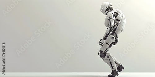 Robot exoskeleton providing powered mobility and support for physical tasks and industrial applications