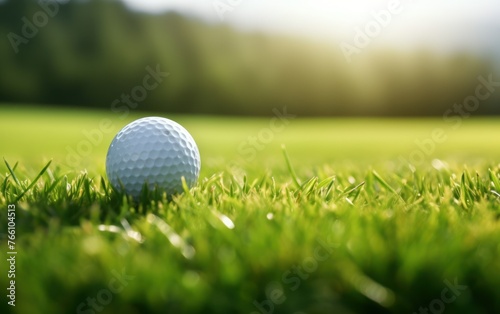 Golf ball on field