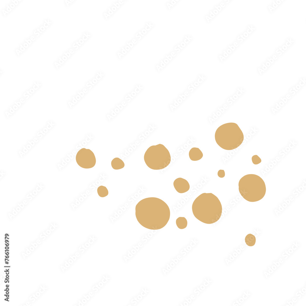 Fototapeta premium Bread Crumbs Vector Icon 