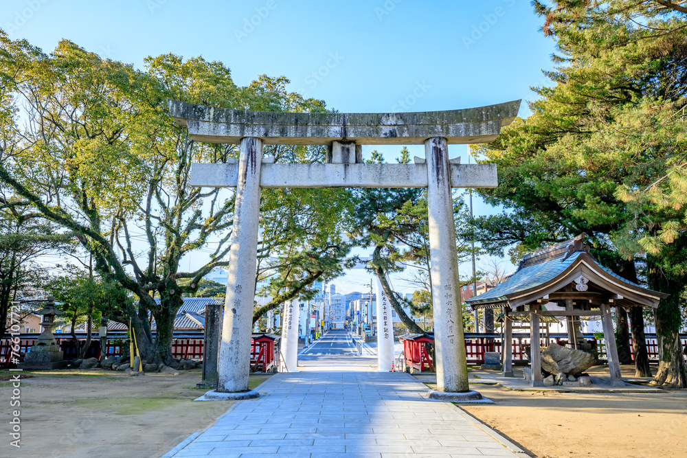 春の唐津神社 佐賀県唐津市 Karatsu Shrine in spring. Saga Pref, Karatsu City. 春の唐津神社 佐賀県唐津市 Karatsu Shrine in spring. Saga Pref, Karatsu City.