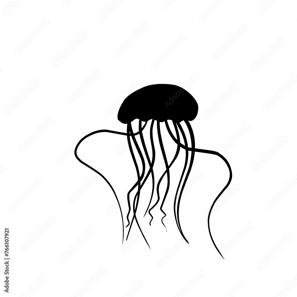 Jellyfish Silhouette Jellyfish Silhouette