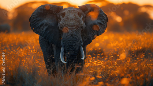 An elephant, Explore the captivating world of wildlife through mesmerizing outdoor photography.