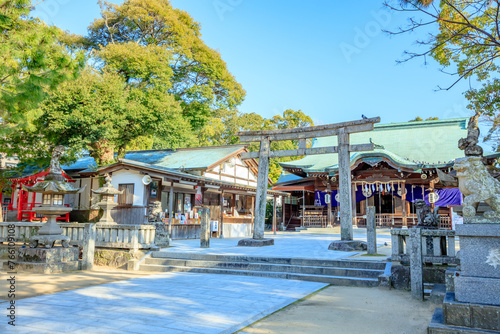 春の唐津神社 佐賀県唐津市 Karatsu Shrine in spring. Saga Pref, Karatsu City.