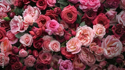 Soft colors Roses  Generative ai 
