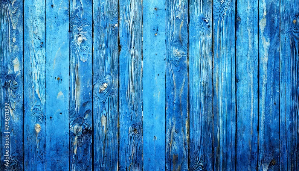 Naklejka premium Seaside Serenity: Blue Wooden Planks Background