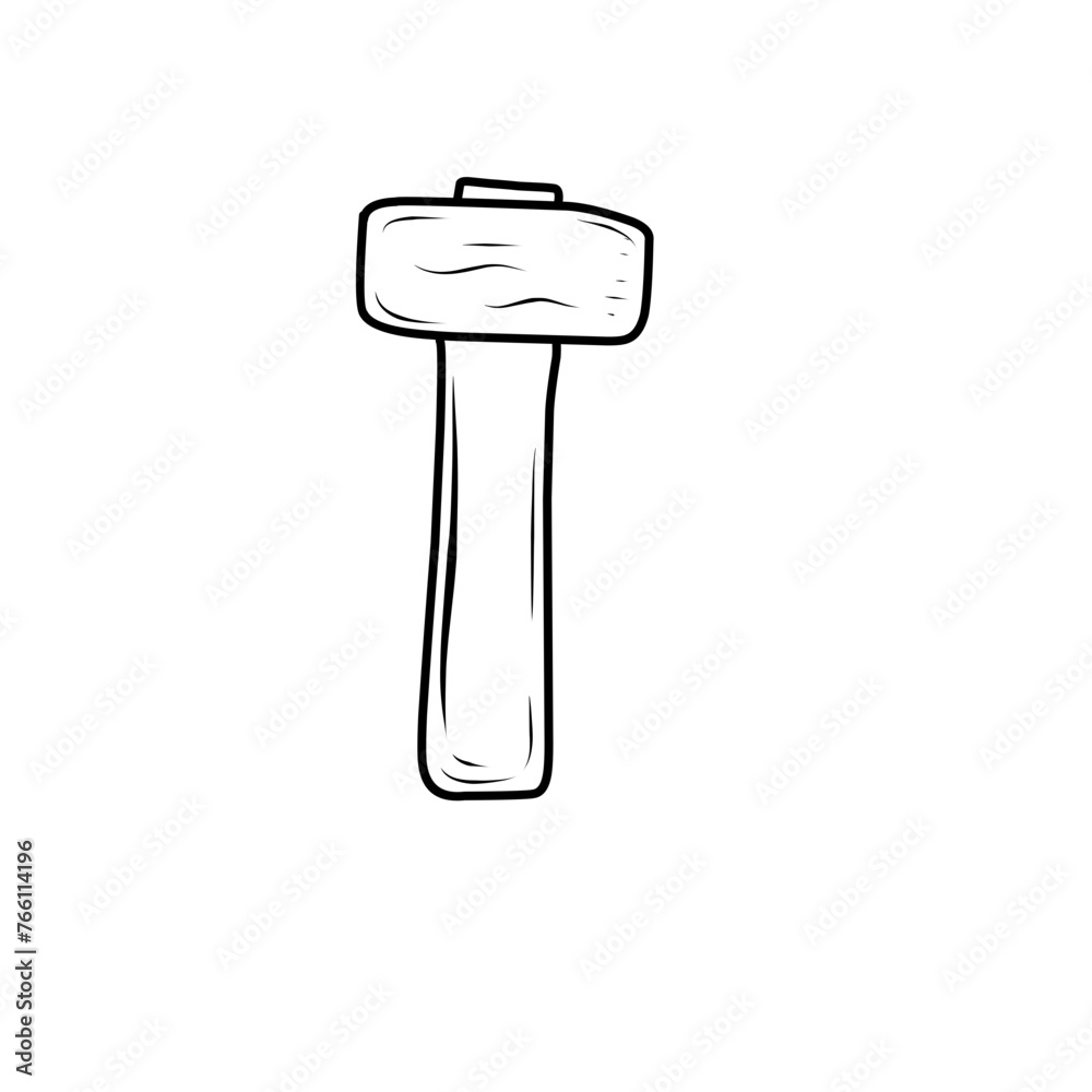 Hand Drawn Hammer Doodle Hand Drawn Hammer Doodle