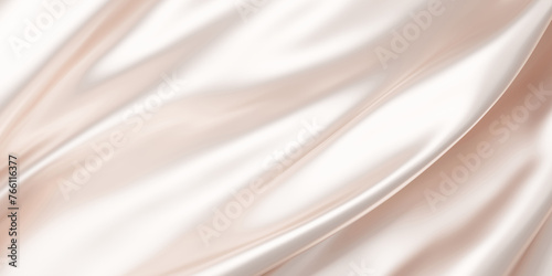 Brown silk fabric background with copy space luxury banner 3D render