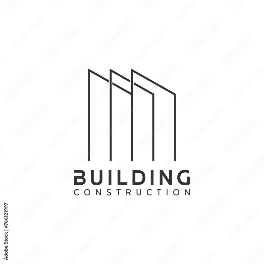Vector logo icons building construction creative design