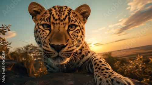 portrait of a leopard © Momi Shah💕
