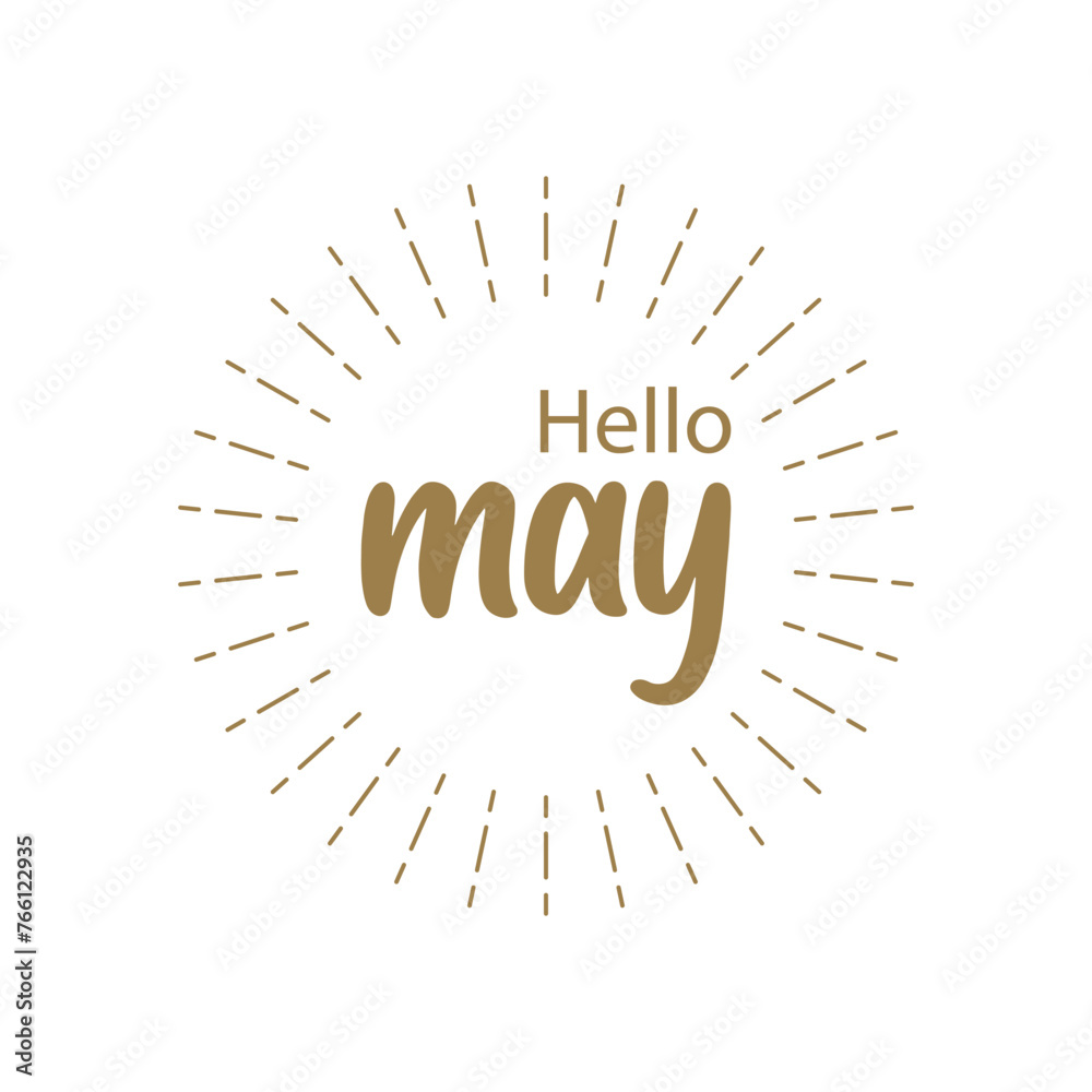 Hello May typography Hello May typography