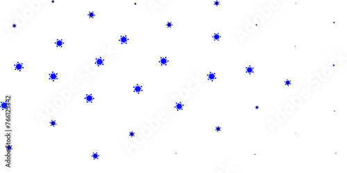 Light blue vector texture with disease symbols.
