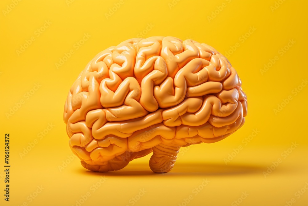 a close up of a brain - obrazy, fototapety, plakaty 
