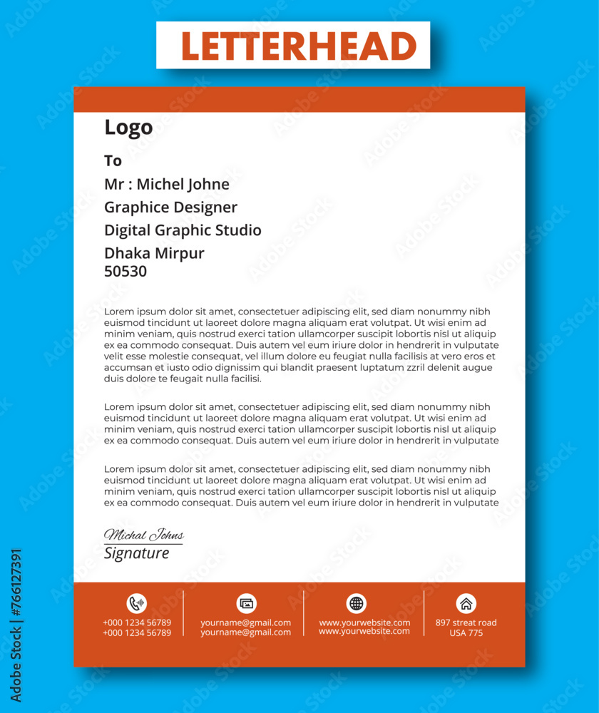 business and corporate letterhead template business and corporate letterhead template