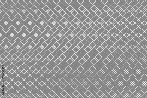 Seamless pattern. Background. White diamonds on a dark gray background. Flyer background design, advertising background, fabric, clothing, texture, textile pattern.