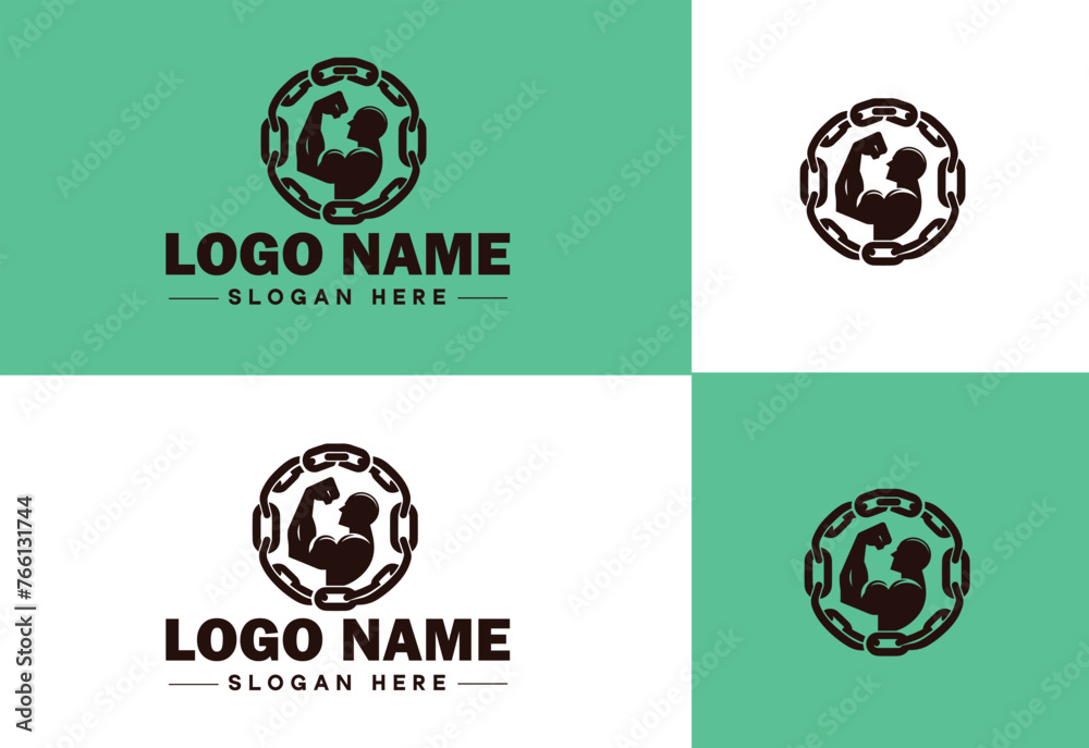 Chain icon logo vector art graphics for business brand app icon Chain logo template Chain icon logo vector art graphics for business brand app icon Chain logo template