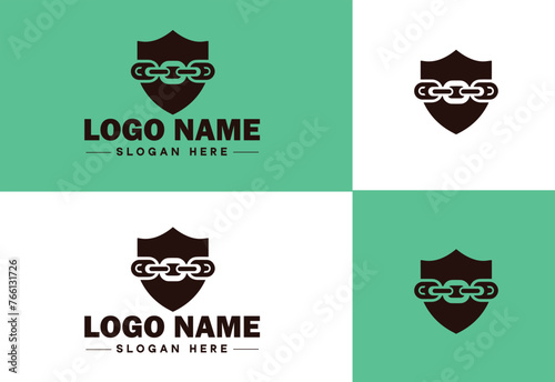 Chain icon logo vector art graphics for business brand app icon Chain logo template