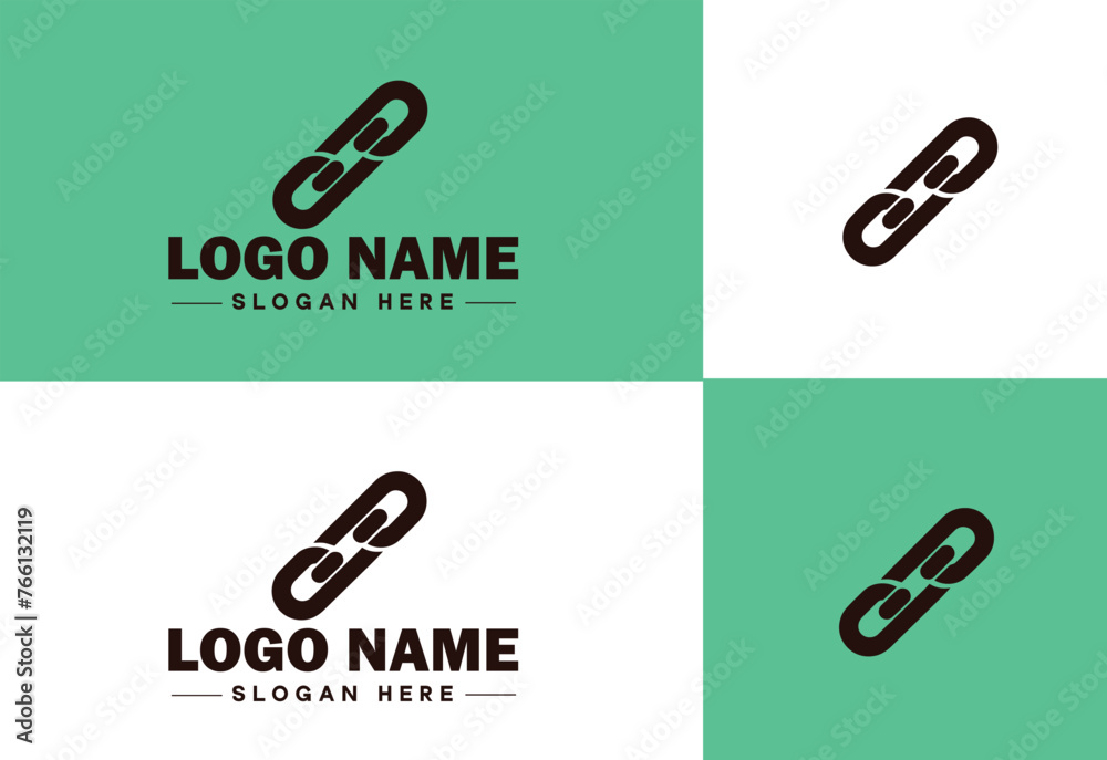 Chain icon logo vector art graphics for business brand app icon Chain logo template