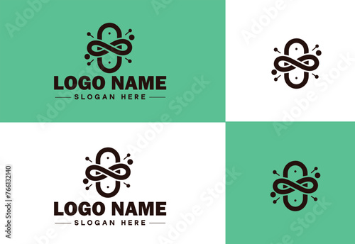 Foto Chain icon logo vector art graphics for business brand app icon Chain logo templ