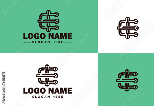 Chain icon logo vector art graphics for business brand app icon Chain logo template