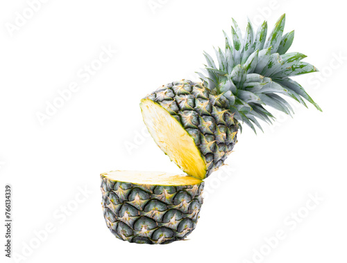 Obraz na płótnie Fruit pineapple on a file png w salonie