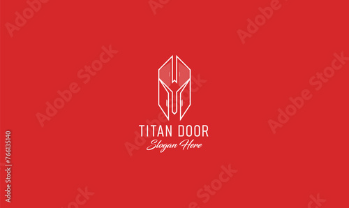 Door logo, Titan door, Titan logo