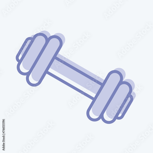Icon Gym. suitable for education symbol. two tone style. simple design editable. design template vector. simple illustration
