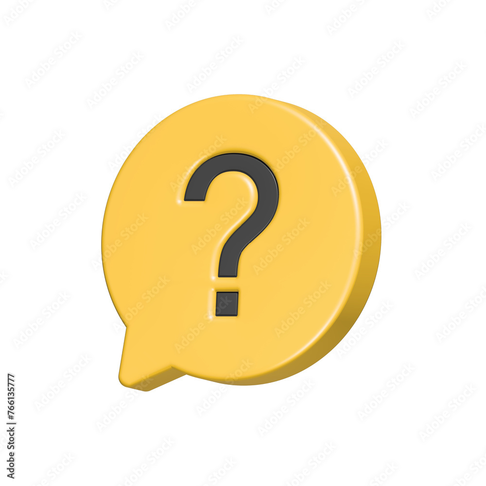 Question FAQ assistant 3d icon Question FAQ assistant 3d icon