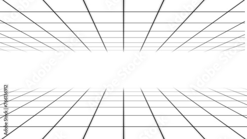 grid motion background,Simple grid background with copyspace. 3D perspective with moving camera. photo