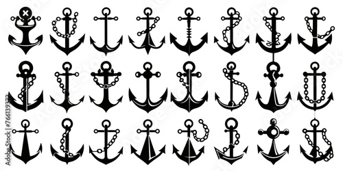 Collection of anchor with chain, Set Of Anchor 