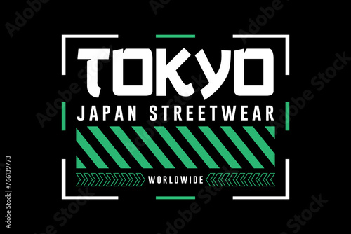Futuristic tokyo japan streetwear  style vector design