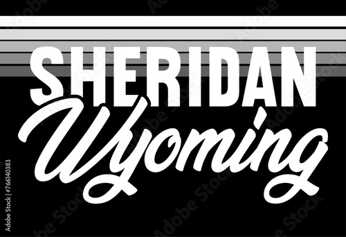 Sheridan Wyoming united states of america photo