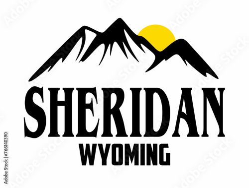 Sheridan Wyoming united states of america photo