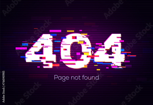 404 Error. Page Not Found. Vector Illustration.