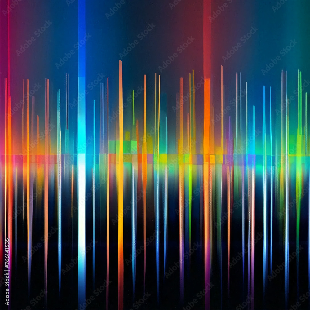 abstract background with rainbow