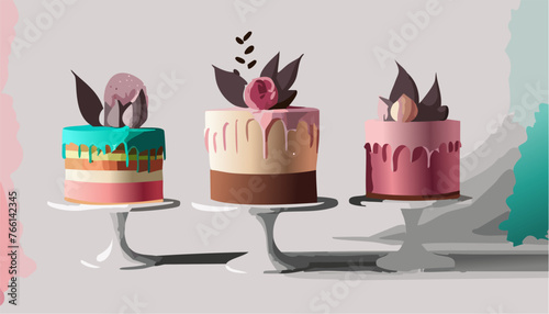 Cupcakes with decor in the Holliday