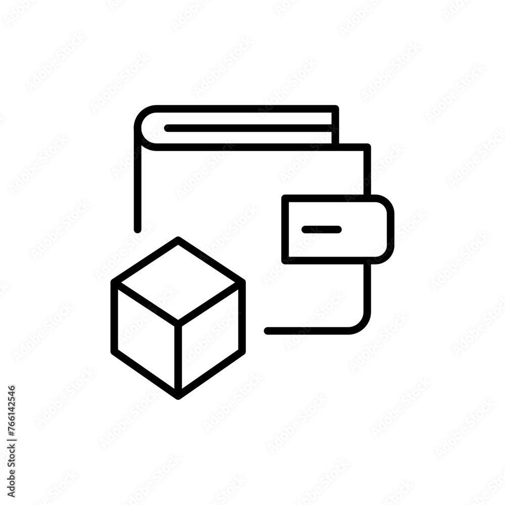 Blockchain wallet outline icons, minimalist vector illustration ,simple transparent graphic element .Isolated on white background Blockchain wallet outline icons, minimalist vector illustration ,simple transparent graphic element .Isolated on white background