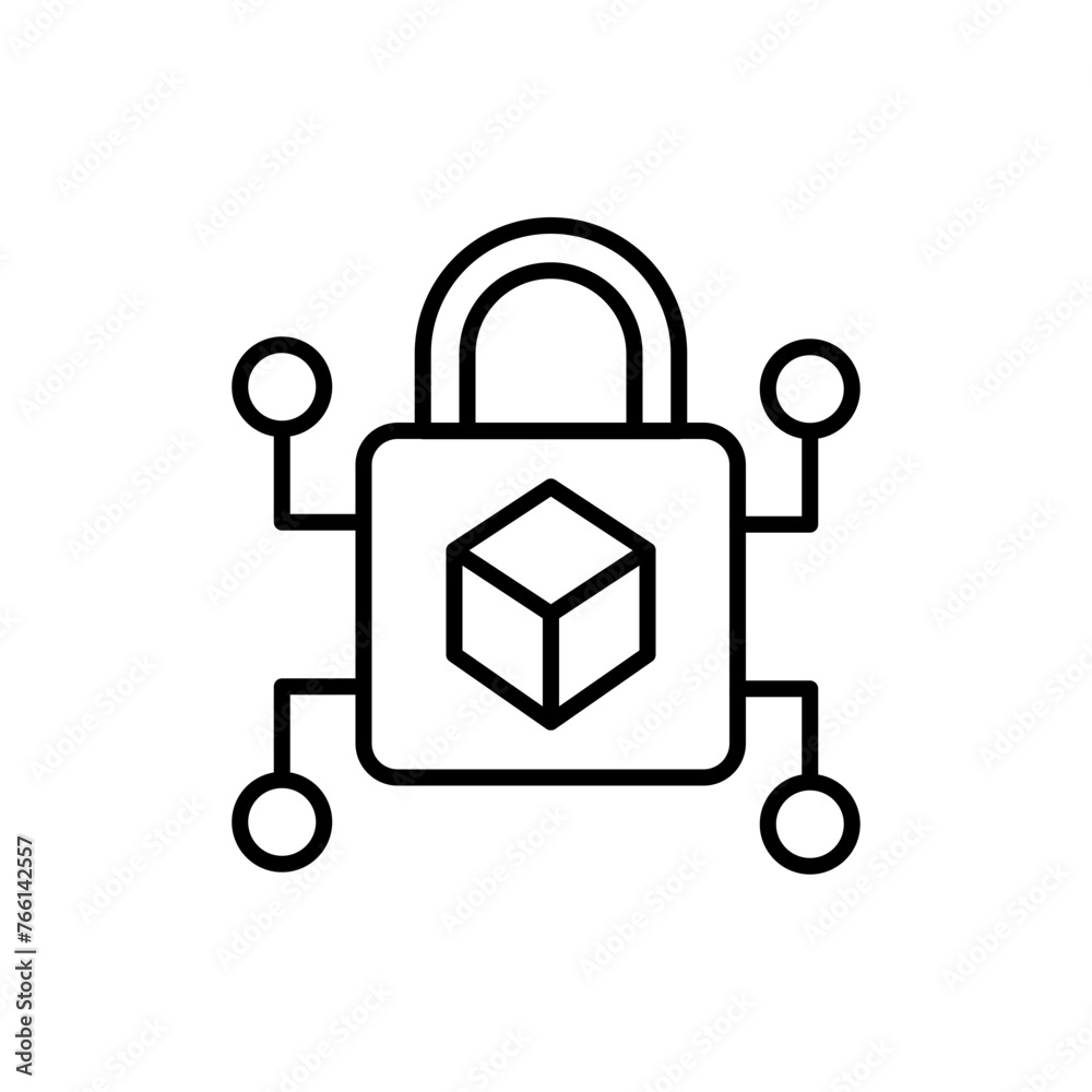 Blockchain security outline icons, minimalist vector illustration ,simple transparent graphic element .Isolated on white background Blockchain security outline icons, minimalist vector illustration ,simple transparent graphic element .Isolated on white background