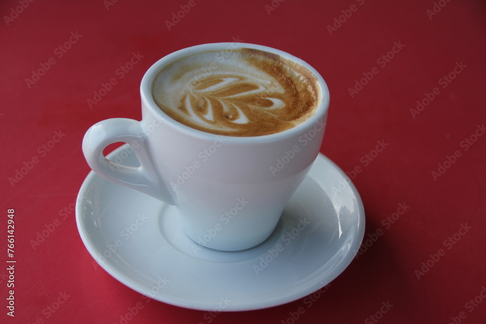 A cup of hot aromatic coffee. Vector illustration . A cup of hot aromatic coffee. Vector illustration .