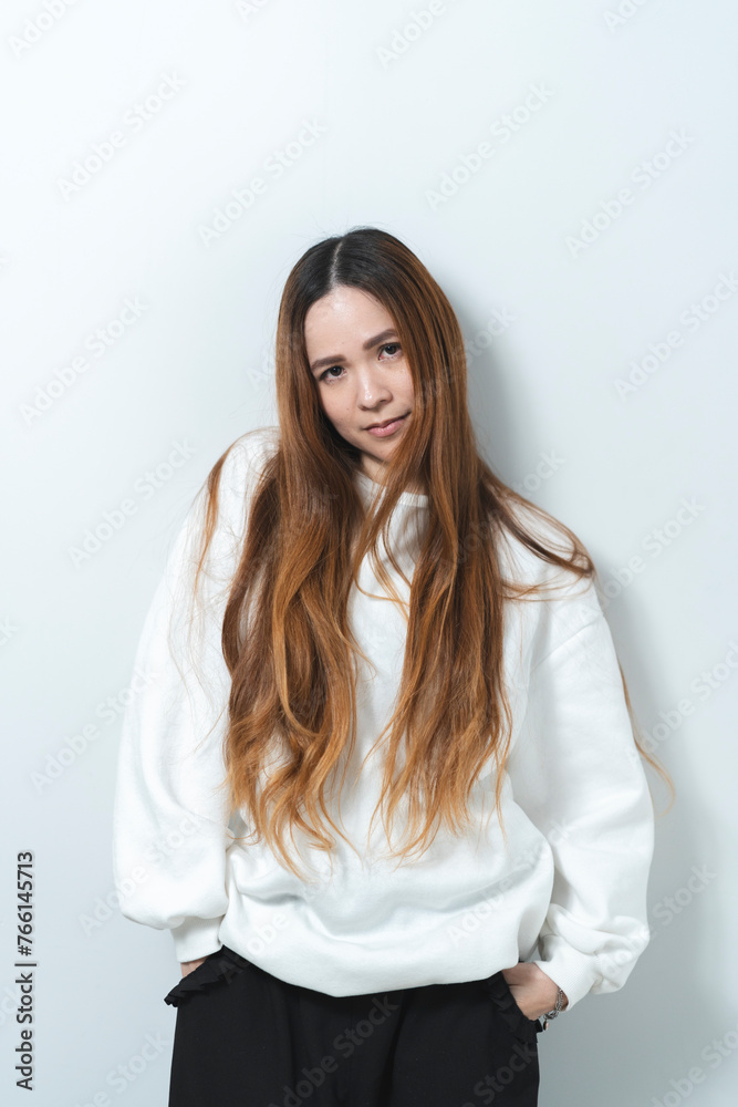 長髪の女性 長髪の女性
