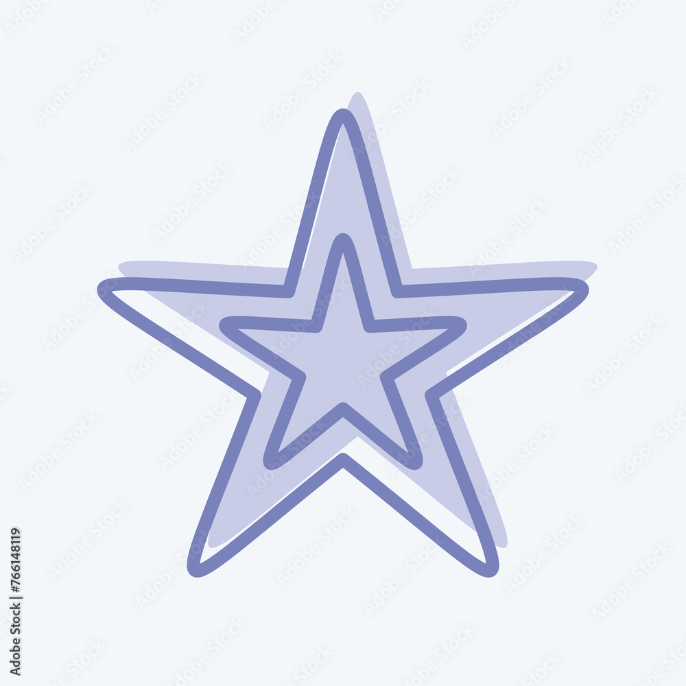 Icon Star. related to Stars symbol. two tone style. simple design editable. simple illustration. simple vector icons Icon Star. related to Stars symbol. two tone style. simple design editable. simple illustration. simple vector icons