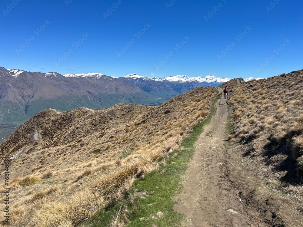 Roys Peak Track in Wanaka, South Island of New Zealand	
