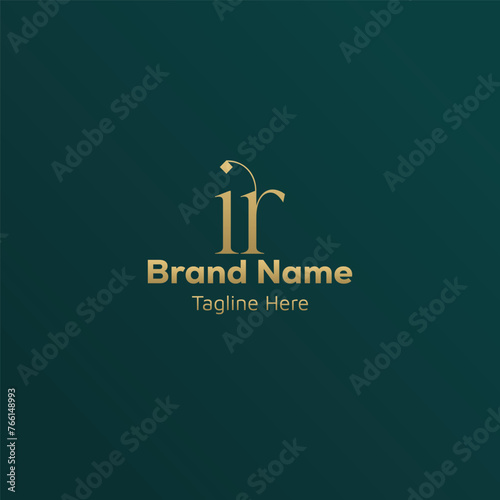 Initial based creative ir logo