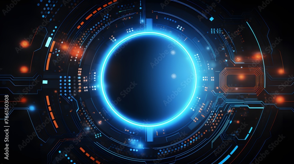 Abstract technology background circles digital hi-tech technology design background. concept innovation. vector illustration Abstract technology background circles digital hi-tech technology design background. concept innovation. vector illustration