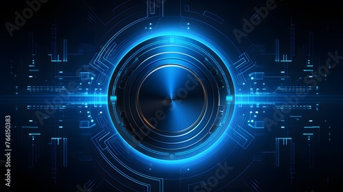 Abstract technology background circles digital hi-tech technology design background. concept innovation. vector illustration