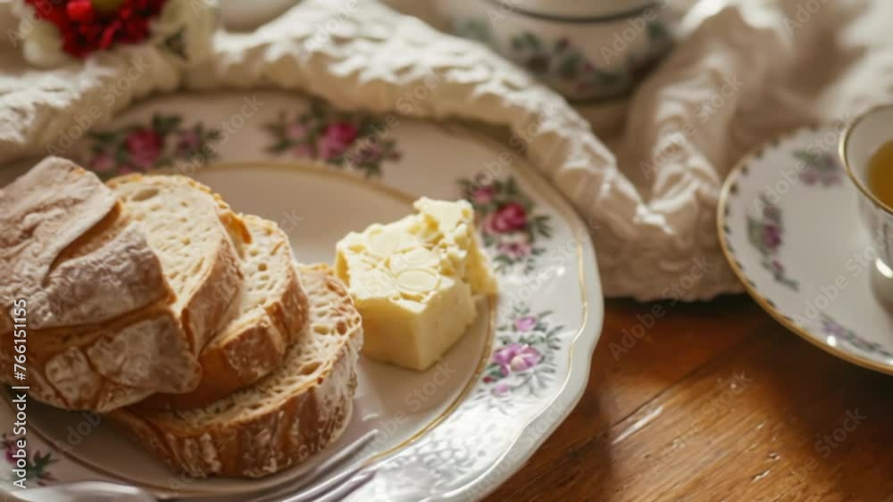 Bread and butter, homemade baking and traditional food, country life Bread and butter, homemade baking and traditional food, country life