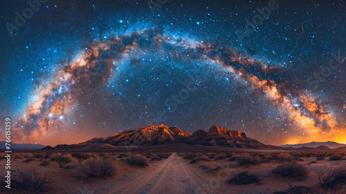 Starry Sky over the Desert